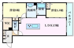 向洋駅 徒歩8分 2階の物件間取画像